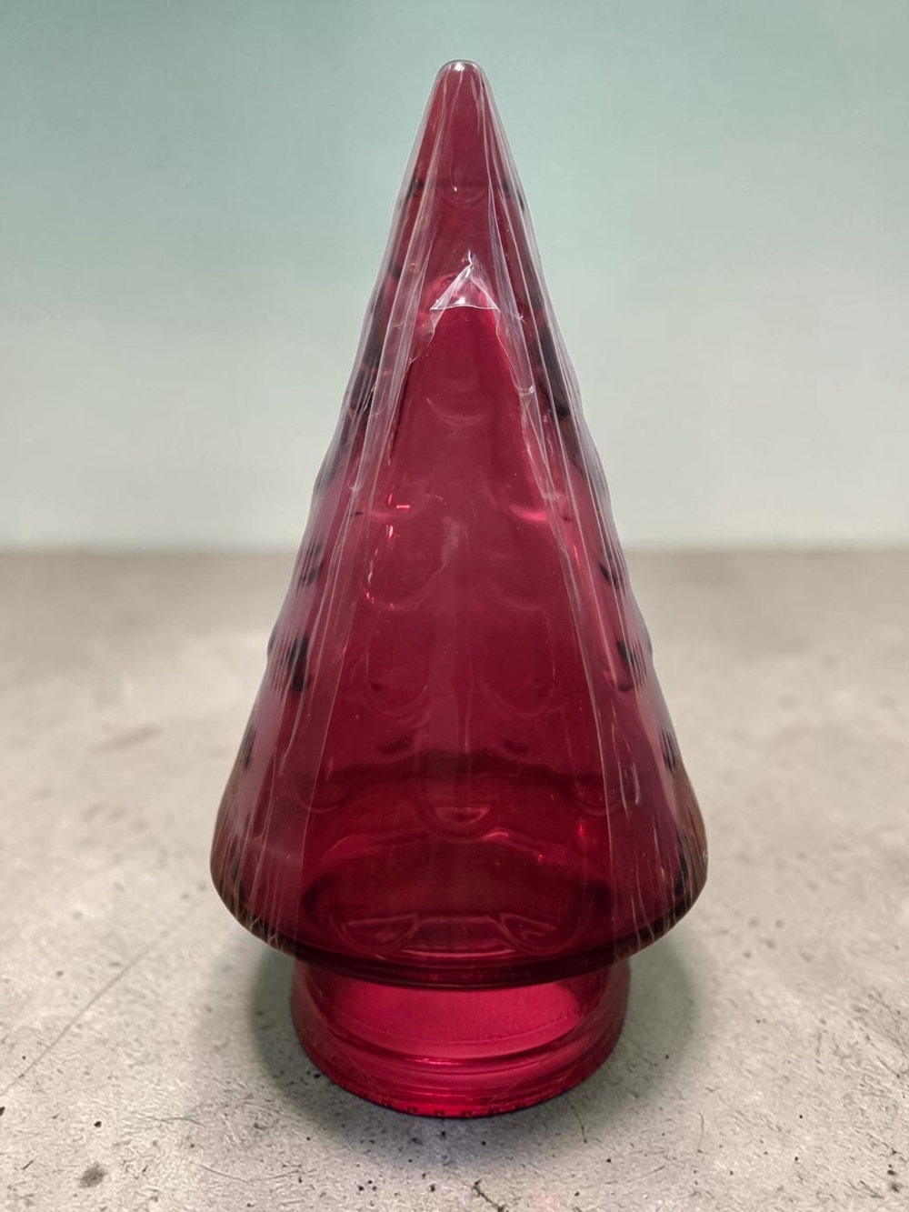 Set of 10 Glass Christmas Trees Multicolor Holiday Decor New - Picture 4 of 6